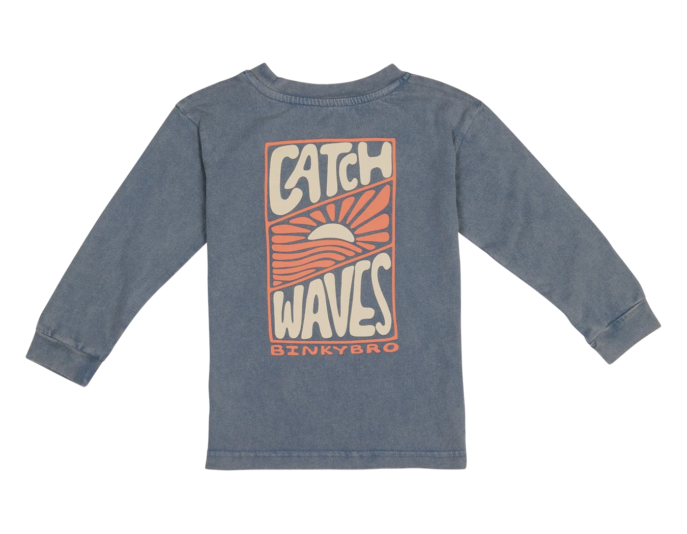 Catch Waves Navy Long Sleeve - Image 2